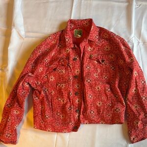 Vintage - ESPRIT - Red Patterned Women's Jacket